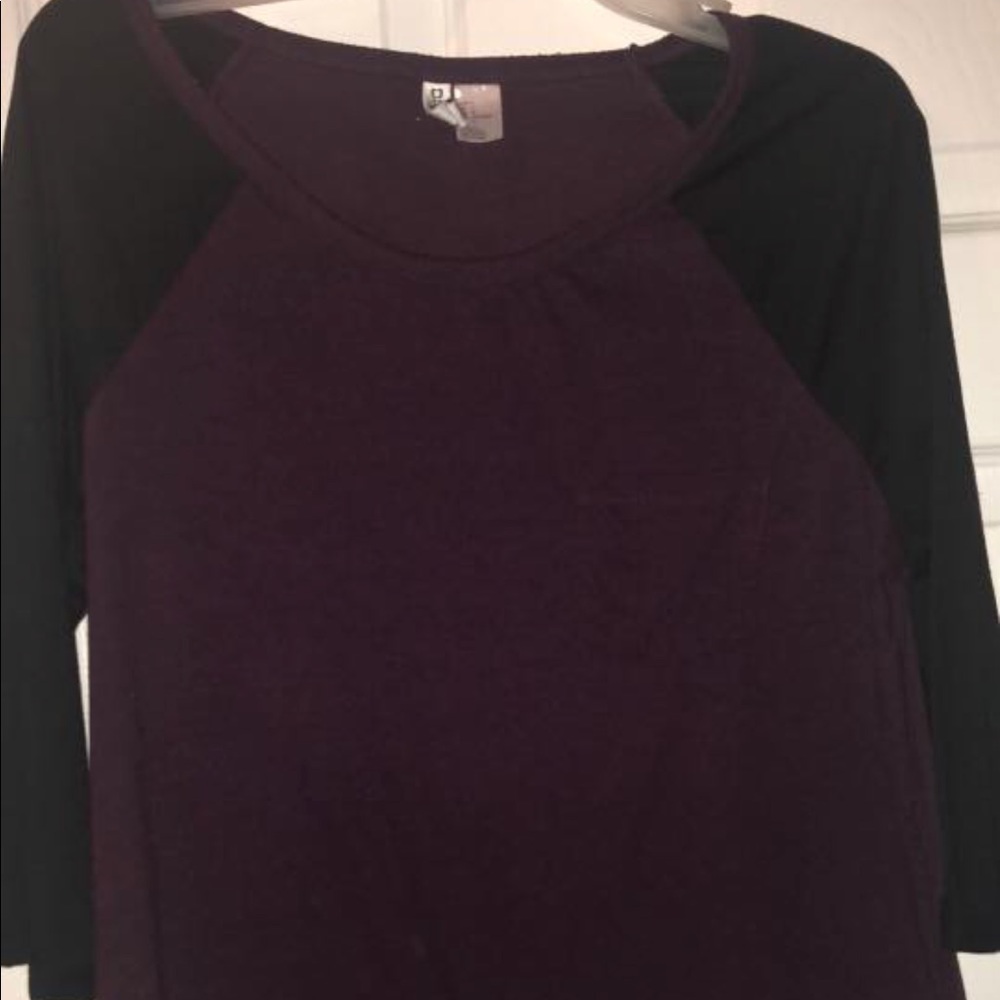 Deep purple ragland tee💋